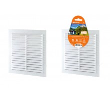 Решетка неразъемная с москитной сеткой, бел. 190х190  SQ1807-0087  TDM