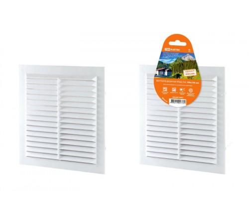 Решетка неразъемная с москитной сеткой, бел. 190х190  SQ1807-0087  TDM