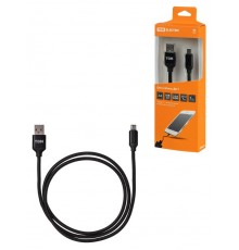 Дата-кабель, ДК 7, USB - micro USB, 1 м, тканевая оплетка, черный,  SQ1810-0307  TDM