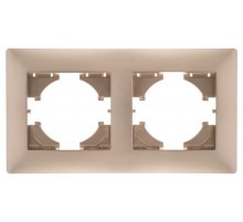 Bravo РАМКА 2-местная, цвет шампань  С1020-027  GUSI Electric