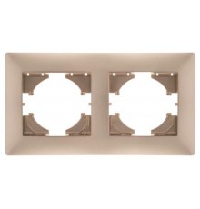 Bravo РАМКА 2-местная, цвет шампань  С1020-027  GUSI Electric