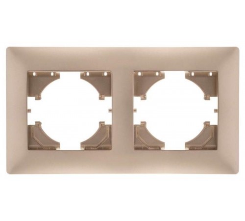 Bravo РАМКА 2-местная, цвет шампань  С1020-027  GUSI Electric