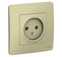 Blanca Бежевый С/У Розетка без з/к без шторок 16А, 250В  BLNRS000017  SE
