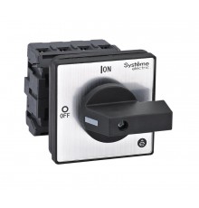 Выключатель-Разъединитель 4P 25A IP20 с чёрной рукояткой на дверцу 4 винтами  MSD25420B  SE