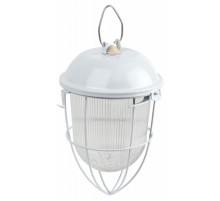 Светильник пылевлагозащищенный под лампу для ЖКХ НСП 41-200-003 с решеткой Желудь сталь / стекло IP54 E27 max 200Вт 185х345 белый  Б0052020  ЭРА