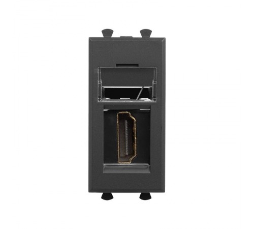 HDMI розетка модульная, тип А-А, "Avanti", "Черный матовый", 1 модуль  4412251  DKC