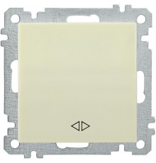 BOLEROВ кремовый С10-1-3-Б Выключатель 1-клавишный перекрестный 10А С10-1-3-Б  EVB13-K33-10  IEK