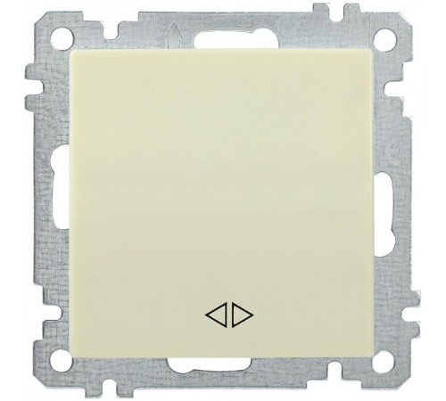 BOLEROВ кремовый С10-1-3-Б Выключатель 1-клавишный перекрестный 10А С10-1-3-Б  EVB13-K33-10  IEK