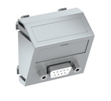 Мультимедийная рамка D-Sub9 Modul45 (серебристый) (MTS-DB9 S AL1)  6104652  OBO Bettermann