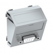 Мультимедийная рамка D-Sub9 Modul45 (серебристый) (MTS-DB9 S AL1)  6104652  OBO Bettermann