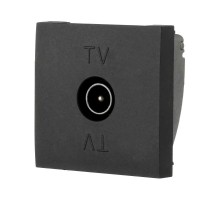 Розетка TV оконечная (черный бархат) LK45  852108-1  Ecoplast