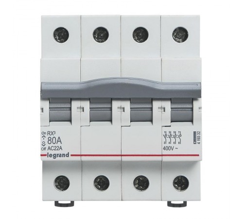 RX3 Выключатель-разъединитель 4П 80A  419332  Legrand