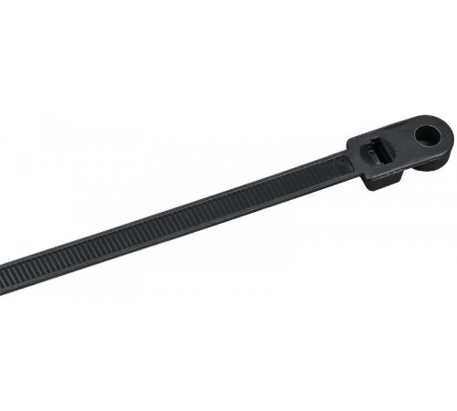 Хомут P6.6 с винтовым креплением чёрный 7,6х300мм  UHH12-D076-300-100-K02  IEK