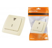 Выключатель на 2 направления 1 кл. с подсветкой 10А сл. кость "Онега"   SQ1805-0035  TDM