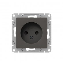 Механизм розетки, 16А, без заземления, со шторками, мокко Эпика  UP1-SOM-101 EKF