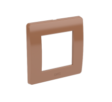 Рамка на 2 модуля (одноместная), коричневая  75010RB  DKC