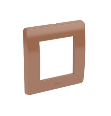 Рамка на 2 модуля (одноместная), коричневая  75010RB  DKC