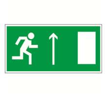 Знак безопасности BL-4020.E11"Напр. к эвакуационному выходу прямо (прав.)"  a12786  Белый свет