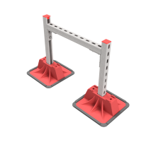 Опорная конструкция для гор. прямоуг. воздуховодов  TECHNORAPTOR LIGHTFOOT 500х500  KM-TR-LTF-SSHRAD-500-500  КМ - профиль