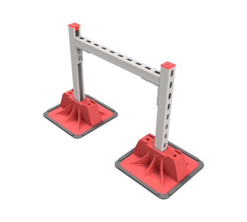 Опорная конструкция для гор. прямоуг. воздуховодов  TECHNORAPTOR LIGHTFOOT 500х500  KM-TR-LTF-SSHRAD-500-500  КМ - профиль