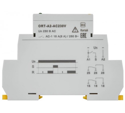 Реле задержки включения ORT. 2 конт. 230 В AС   ORT-A2-AC230V  IEK