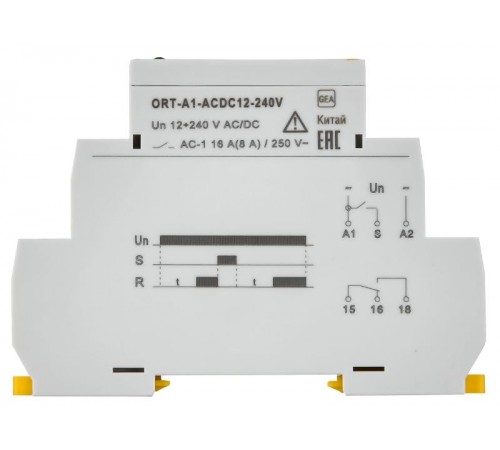 Реле задержки включения ORT. 1 конт. 12-240 В AС/DC   ORT-A1-ACDC12-240V  IEK