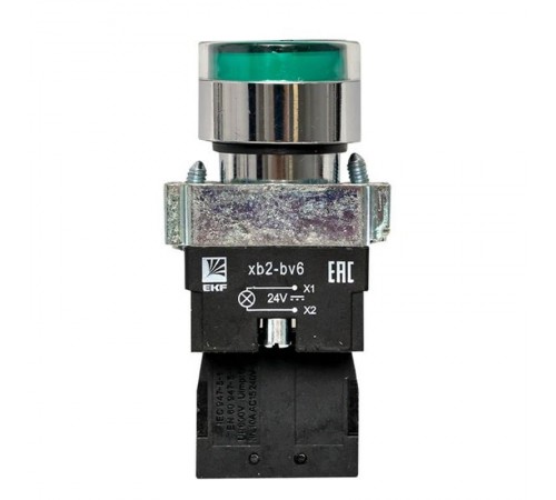 Кнопка BA31 с подстветкой 24В зеленая NO PROxima  xb2-bw31-24  EKF