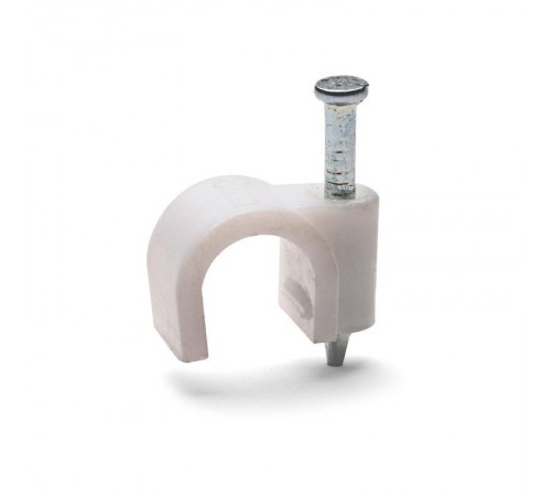 Скоба пластиковая СПК 20 (50шт)  103941  Fortisflex