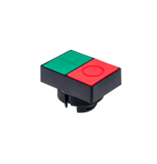 Головка двойной кнопки, красный/зеленый, плоский толкатель, пласт. MTB2-EL83  43236  ОВЕН