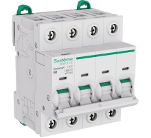 Systeme9 Автоматический выключатель (АВ) B 2A 4P 10kA 400В  S9F31402  SE
