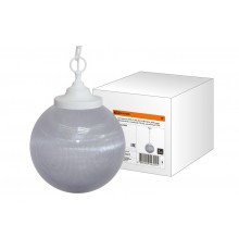 Светильник НСБ 02-60-252 УХЛ4 60 Вт, IP40, шар прозрачный с огранкой 250 мм, цепь белая  SQ0313-0009  TDM