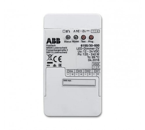 6155/30-500 KNX LED-диммер, 4-канальный, без блока питания2CKA006151A0254 ABB