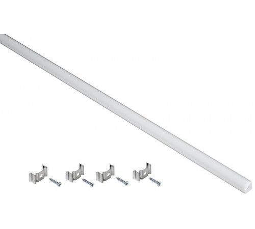 Профиль алюм. для LED ленты 1616 накл. угл. 2м к-т опал  LSADD1616-SET1-2-N3-1-12  IEK