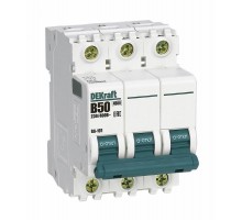 Выключатель автоматический трехполюсный ВА-101 50А B 4,5кА  11035DEK  DEKraft