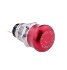 Кнопка грибовидная IP67, возврат поворотом, 1NO+1NC, MT67-M11  107360  ОВЕН