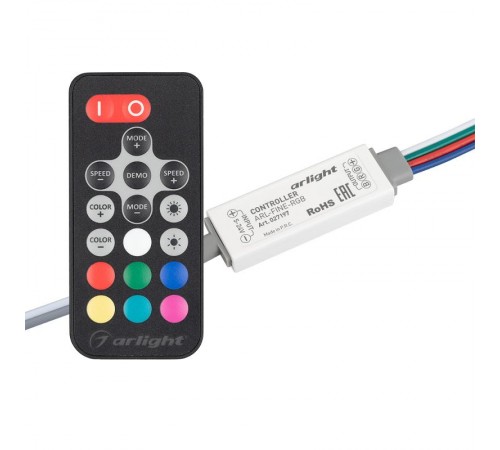 Контроллер ARL-FINE-RGB Black (5-24V, 3x2A, RF ПДУ 18кн) (Arlight, IP20 Пластик, 1 год)  027197  Arlight