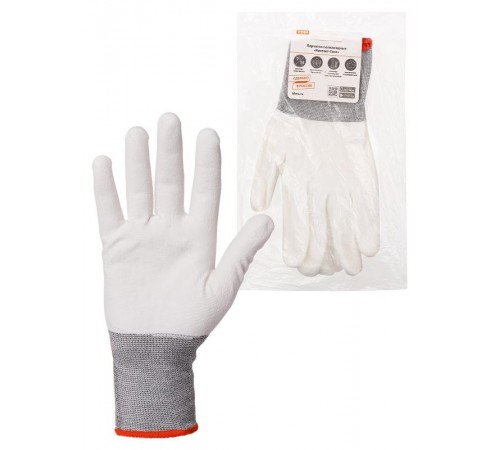 Перчатки полиамидные "Контакт-Сенс", полиуретановое покрытие, 7, 15 кл., 24-26 г, 1 пара,  SQ1016-0310  TDM