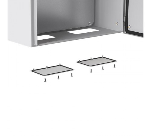 Щит с монтажной панелью ЩМПг- 80.60.25 каб фланец IP65 PROxima mb65-806025-m  EKF