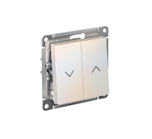 AtlasDesign Жемчуг Выключатель 2-клавишный Жалюзи, 10А, механизм  ATN000419  SE