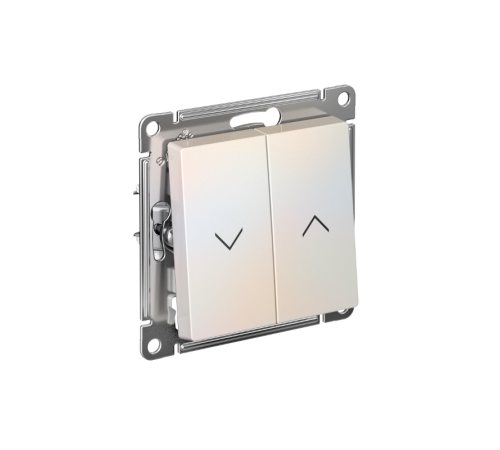 AtlasDesign Жемчуг Выключатель 2-клавишный Жалюзи, 10А, механизм  ATN000419  SE