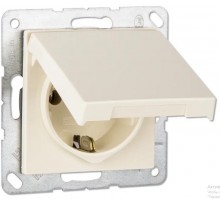 Розетка SCHUKO® с крышкой; термопласт; слоновая кость  EP1420KL  Jung