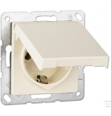 Розетка SCHUKO® с крышкой; термопласт; слоновая кость  EP1420KL  Jung