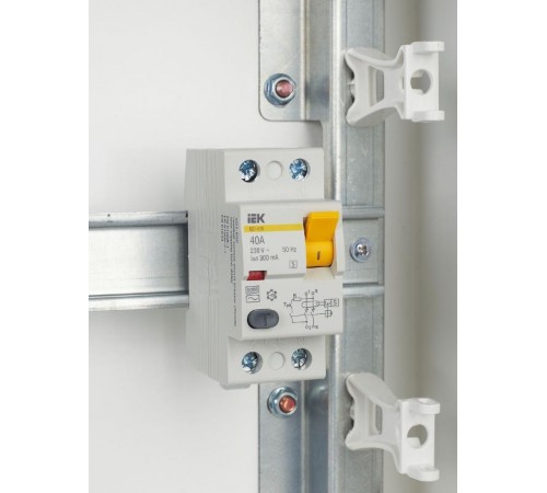 Выключатель дифференциальный (УЗО) ВД1-63S 2п 40А 300мА тип AC  MDV12-2-040-300  IEK