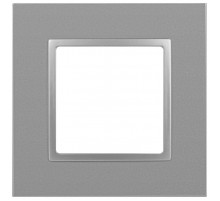 Рамка для розеток и выключателей Elegance 14-5011-03 Classic, на 1 пост, алюминий  Б0060573  ЭРА