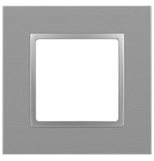 Рамка для розеток и выключателей Elegance 14-5011-03 Classic, на 1 пост, алюминий  Б0060573  ЭРА