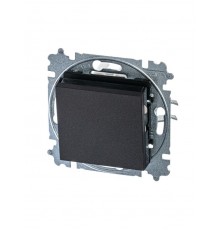 ABB Levit Антрацит / дымчатый чёрный Выключатель кнопочный 1-кл.  3559H-A91445 63W  2CHH599145A6063  ABB