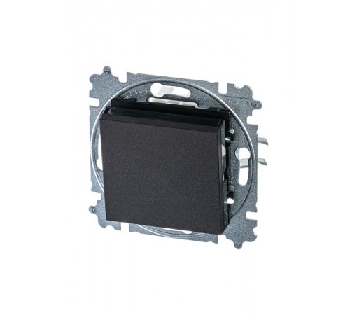 ABB Levit Антрацит / дымчатый чёрный Выключатель кнопочный 1-кл.  3559H-A91445 63W  2CHH599145A6063  ABB