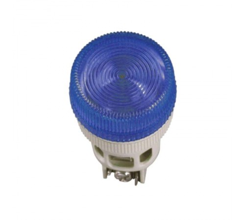 Лампа ENR-22 сигнальная d22мм синий неон/240В цилиндр   BLS40-ENR-K07  GENERICA