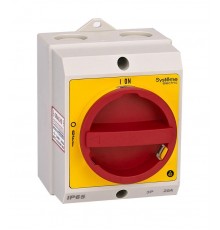 Главный/Аварийный Выключатель-Разъединитель 4P 20A закрытого исполнения IP65 с замком  MSD20411R  SE