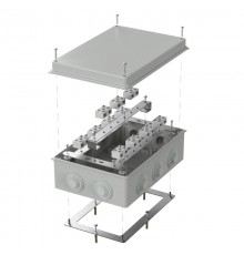 Коробка огнестойкая для о/п 40-0330-FR6.0-4-22-Р Е15-Е60 RAL7035 260х175х90 (7 шт/кор) серая  40-0330-7035-FR6.0-4-22-Р  Промрукав